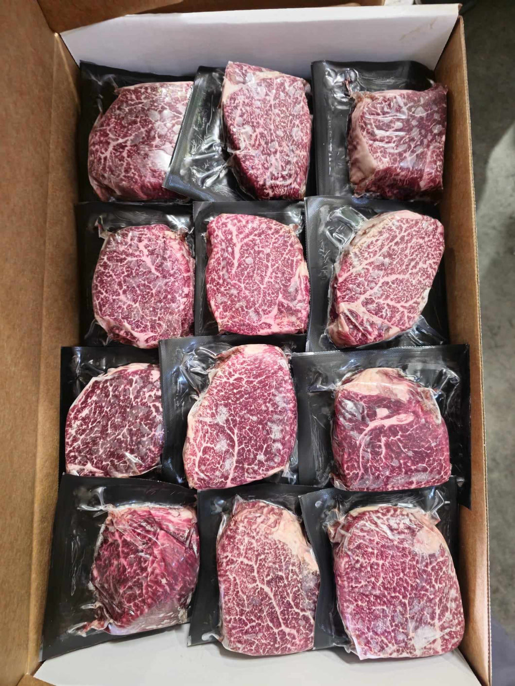 Australian Wagyu Filet Mignons - (12) 6 oz Steaks - Free Shipping